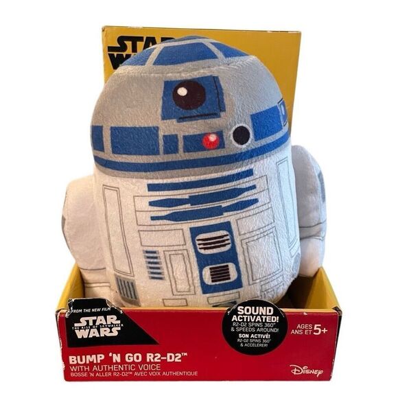 Star Wars Bump-N-Go 9 Inch Action Plush R2-D2 With Authentic Voice - Picture 1 of 5